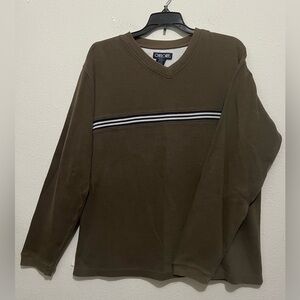 Cherokee Taupe V-Neck Sweater